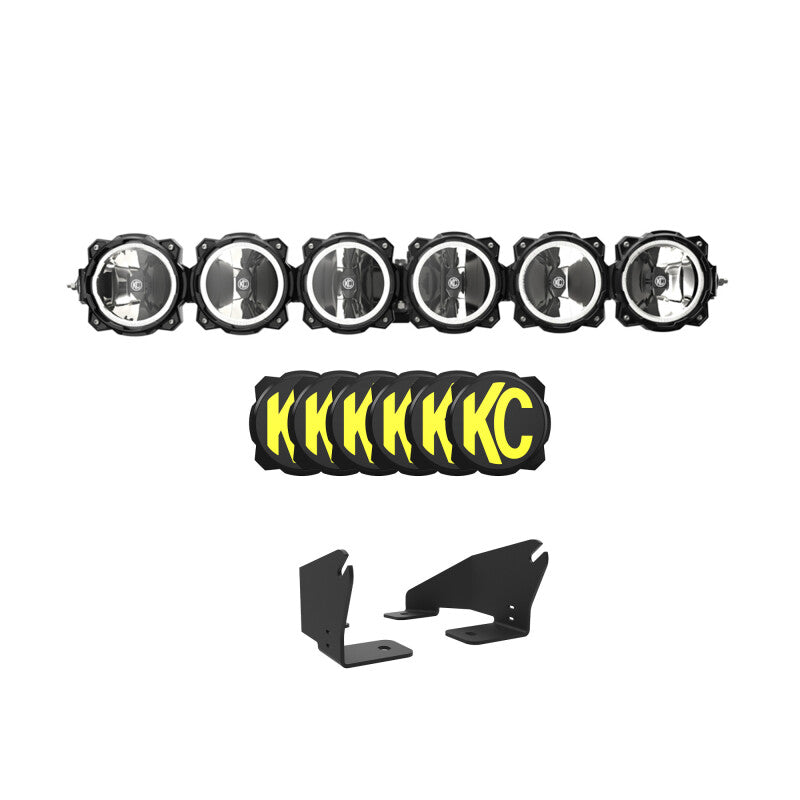 Load image into Gallery viewer, KC HiLiTES 2022+ Polaris RZR Pro XP 39in. Pro6 Gravity LED 6-Light 120w Combo Beam
