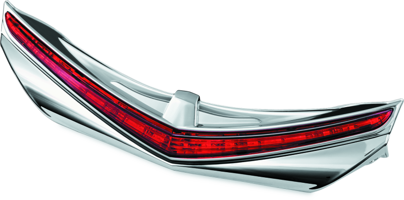 Load image into Gallery viewer, Kuryakyn L.E.D. Rear Fender Tip 12-17 GL1800 Chrome Red Lens
