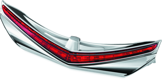 Kuryakyn L.E.D. Rear Fender Tip 12-17 GL1800 Chrome Red Lens