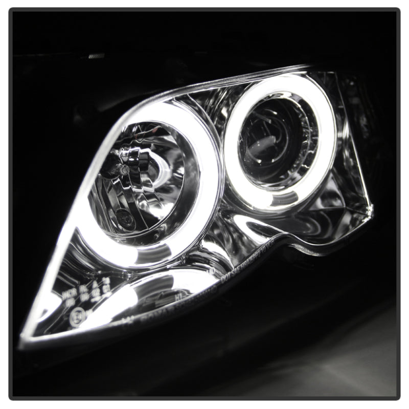 Load image into Gallery viewer, Spyder BMW E46 3-Series 02-05 4DR Projector Headlights 1PC LED Halo Chrm PRO-YD-BMWE4602-4D-AM-C
