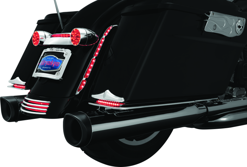 Load image into Gallery viewer, Kuryakyn Rear Fender Accents FLHX &amp; FLTR Models Chrome
