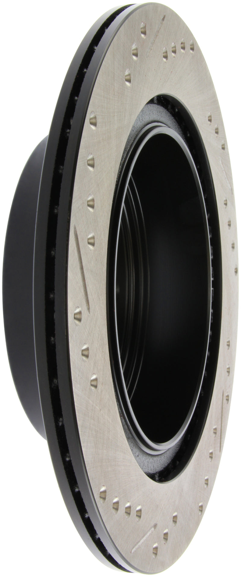 Load image into Gallery viewer, StopTech 06-07 350Z / 05-07 G35 / 06-07 G35X SportStop Slotted &amp; Drilled Rear Left Rotor

