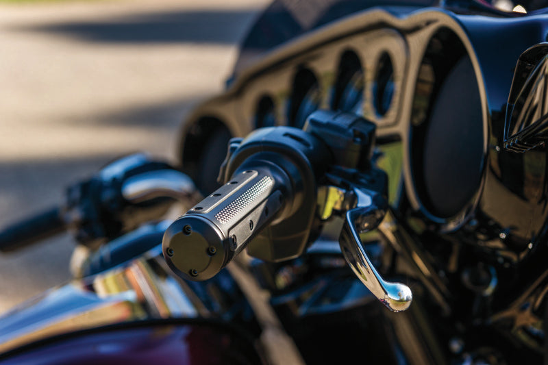Load image into Gallery viewer, Kuryakyn Heavy Industry Grips Throttle-By-Wire Black
