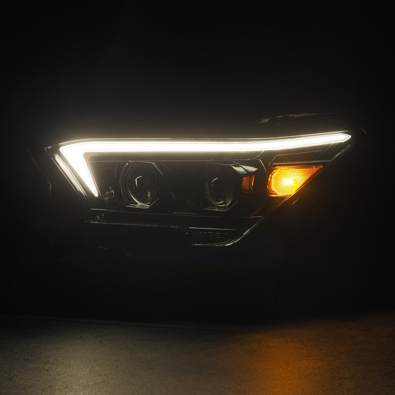 Load image into Gallery viewer, AlphaRex 23-24 Toyota Tacoma LUXX-Series LED Proj Headlights Alpha Blk w/Actv Light &amp; Seq. Sig + DRL
