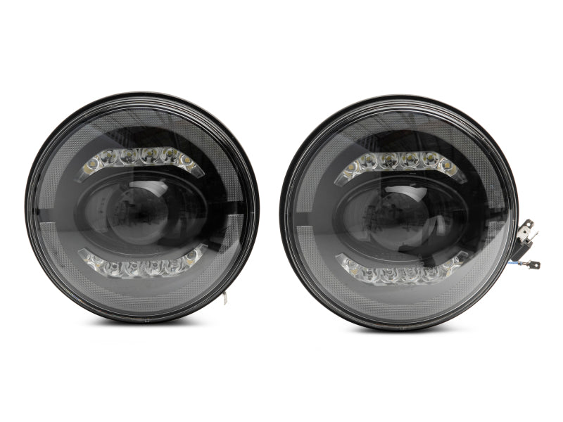 Load image into Gallery viewer, Raxiom 07-18 Jeep Wrangler JK Axial Series LED Headlights- Black Housing (Clear Lens)
