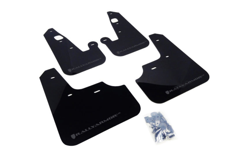 Load image into Gallery viewer, Rally Armor 07-17 Mitsubishi Lancer Black UR Mud Flap w/ Grey Logo
