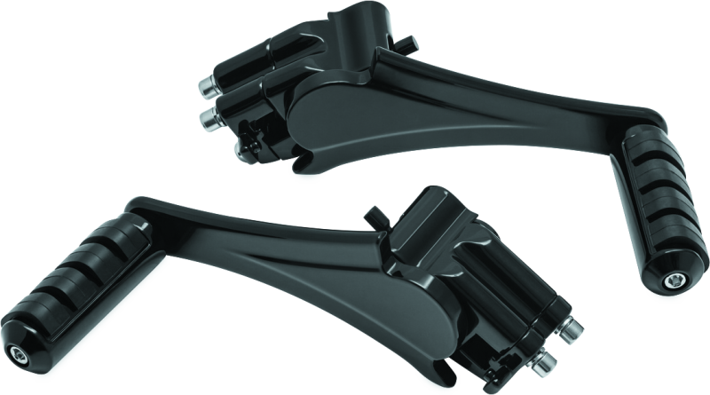 Load image into Gallery viewer, Kuryakyn Adjustable Passenger Pegs With Small ISO Pegs Black
