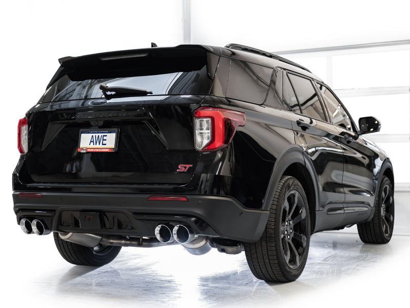 Load image into Gallery viewer, AWE Tuning 2020+ Ford Explorer ST Touring Edition Exhaust w/ Chrome Silver Tips
