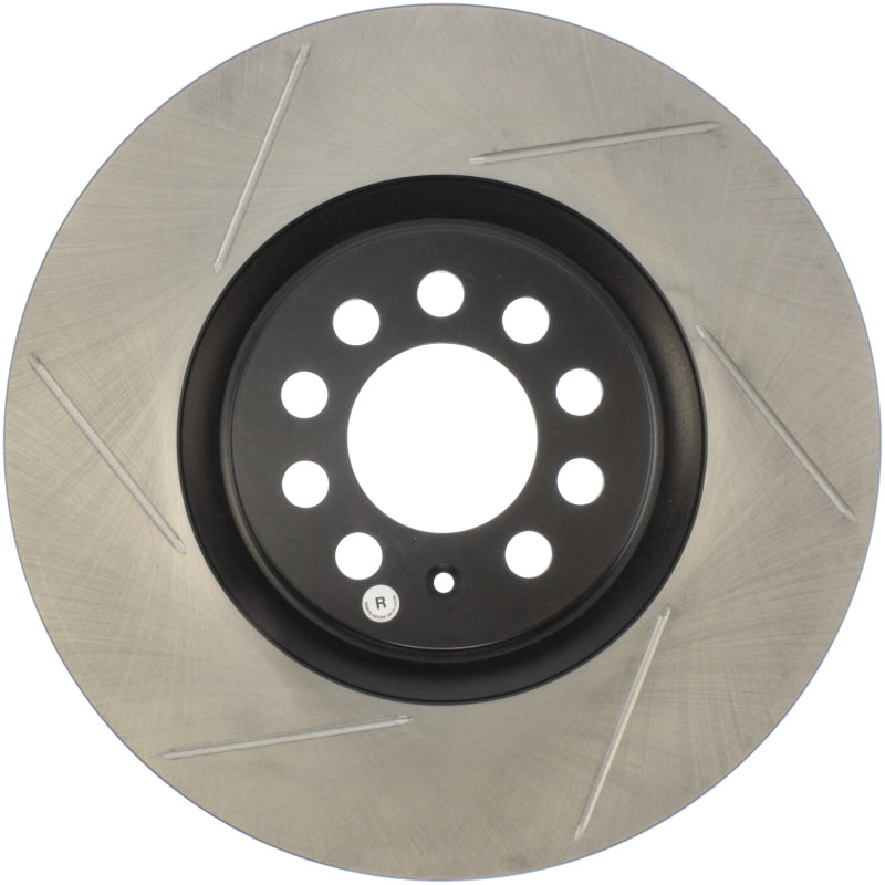 Load image into Gallery viewer, StopTech Power Slot 3/99-06 Audi TT/00-06 TT Quattro / 03-05 VW Golf GTi Right Front Slotted Rotor
