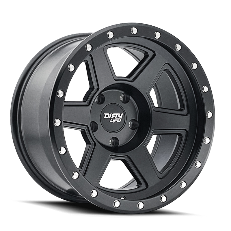 Load image into Gallery viewer, Dirty Life 9315 Compound 17x9 / 6x139.7 BP / -12mm Offset / 106mm Hub Matte Black Wheel
