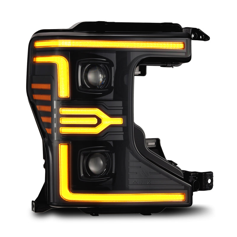 Load image into Gallery viewer, AlphaRex 20-22 Ford F-250/350/450 SD LUXX-Series LED Proj Headlights Alpha-Bk w/Acv Light SS &amp; SBDRL
