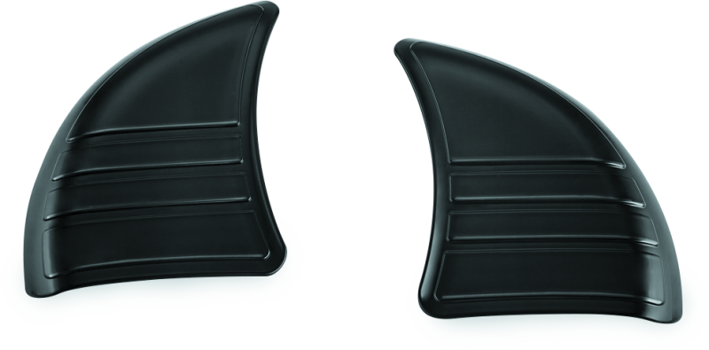 Load image into Gallery viewer, Kuryakyn Tri-Line Inner Fairing Cover Plates Gloss Black
