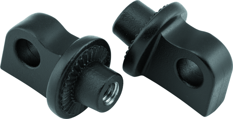 Load image into Gallery viewer, Kuryakyn Splined Peg Adaptors Satin Black
