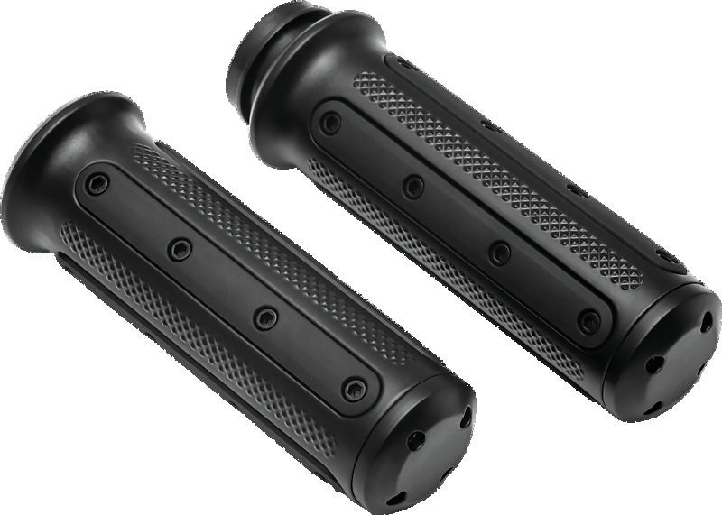 Load image into Gallery viewer, Kuryakyn Heavy Industry Grips Throttle-By-Wire Black
