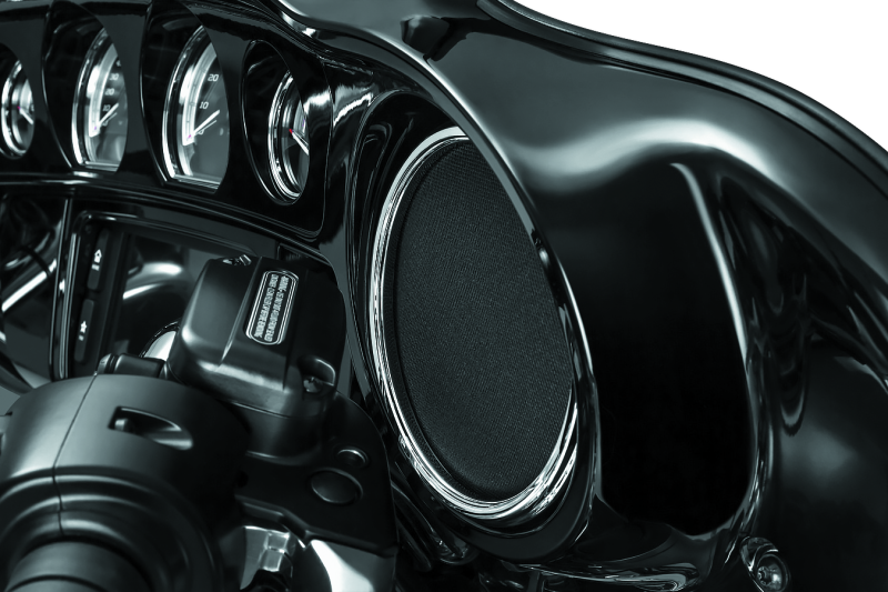 Load image into Gallery viewer, Kuryakyn Corona Speaker Grills Chrome
