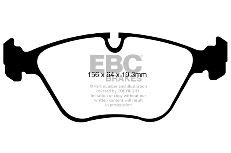 Load image into Gallery viewer, EBC 10-14 BMW X5 4.4 Twin Turbo (50) Redstuff Front Brake Pads
