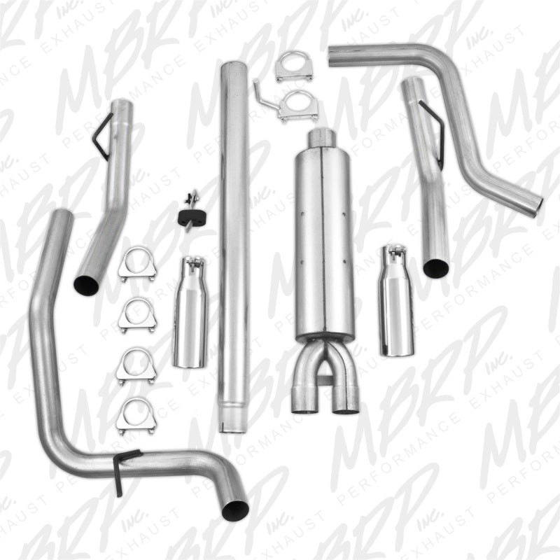 Load image into Gallery viewer, MBRP 2004-2008 Ford F150 4.6/5.4L EC/CC-SB Cat Back Dual Split Side
