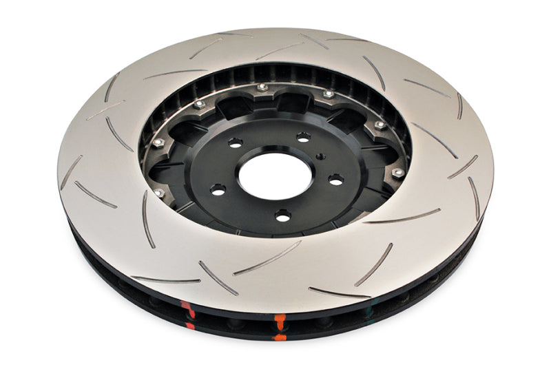 Load image into Gallery viewer, DBA 09-11 Nissan GTR R-35 Front Slotted 5000 Series 2 Piece Rotor Assembled w/ Black Hat
