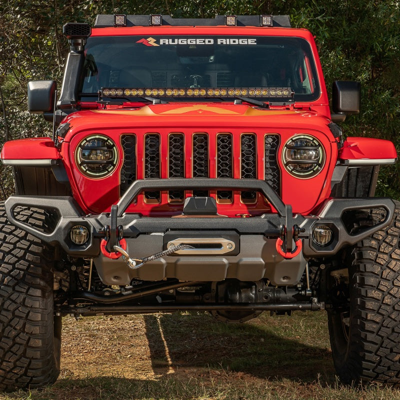 Load image into Gallery viewer, Rugged Ridge Venator Front Bumper Overrider 18-19 JL
