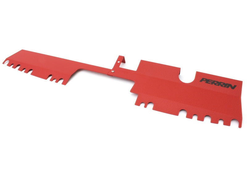 Load image into Gallery viewer, Perrin 15-21 WRX/STI Radiator Shroud (With OEM Intake Scoop) - Red
