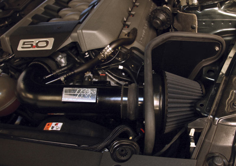 Load image into Gallery viewer, K&amp;N 2015 Ford Mustang GT 5.0L V8 Black Performance Intake Kit

