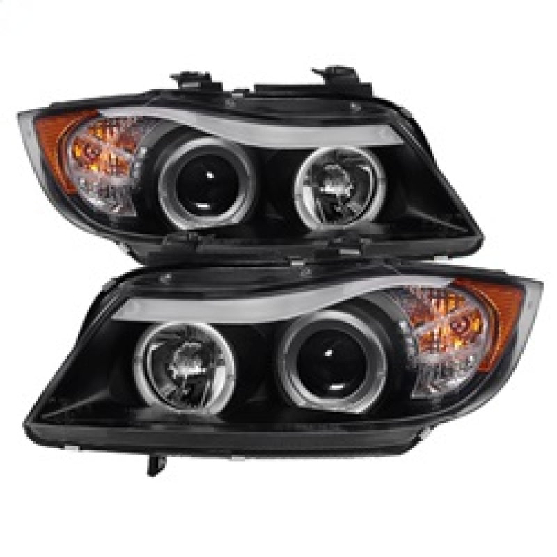 Load image into Gallery viewer, Spyder BMW E90 3-Series 06-08 Projector LED Halo Amber Reflctr Rplc Bulb Blk PRO-YD-BMWE9005-AM-BK
