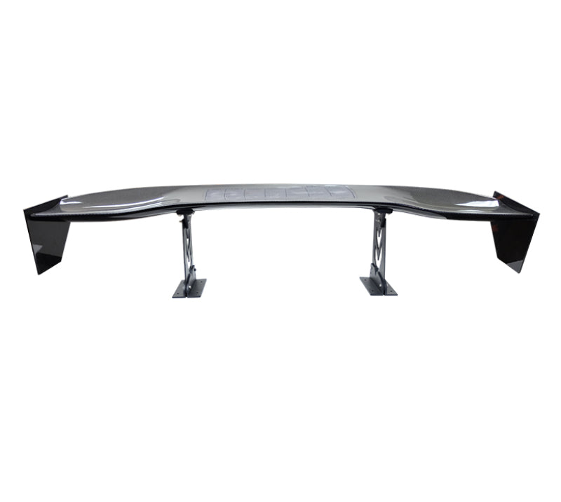 Load image into Gallery viewer, NRG Carbon Fiber Spoiler - Universal (59in.) NRG Logo Large End Plates
