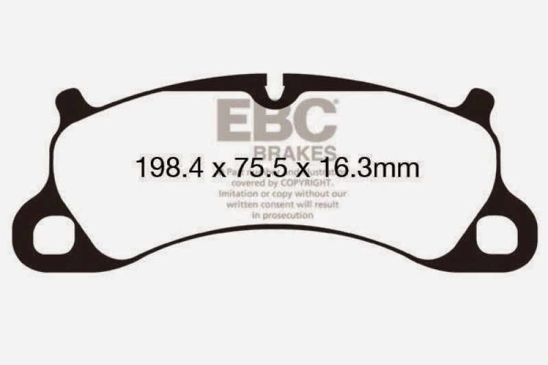 Load image into Gallery viewer, EBC 12-15 Porsche 911 (991) (Cast Iron Rotor only) 3.8 Carrera S Redstuff Front Brake Pads
