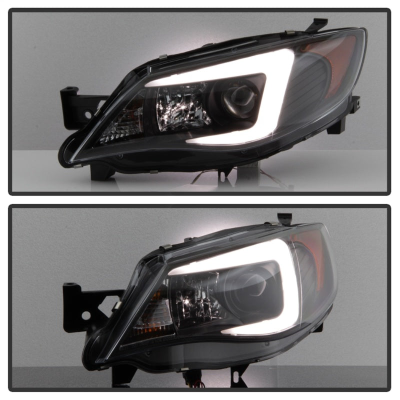 Load image into Gallery viewer, Spyder Subaru WRX 08-09 Projector Headlights - Halogen Model Only - Black PRO-YD-SWRX08-LBDRL-BK
