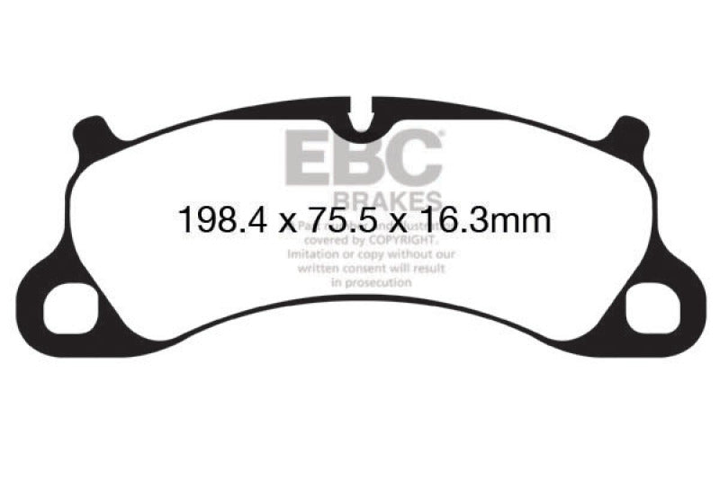 Load image into Gallery viewer, EBC 12-15 Porsche 911 (991) (Cast Iron Rotor only) 3.8 Carrera S Redstuff Front Brake Pads

