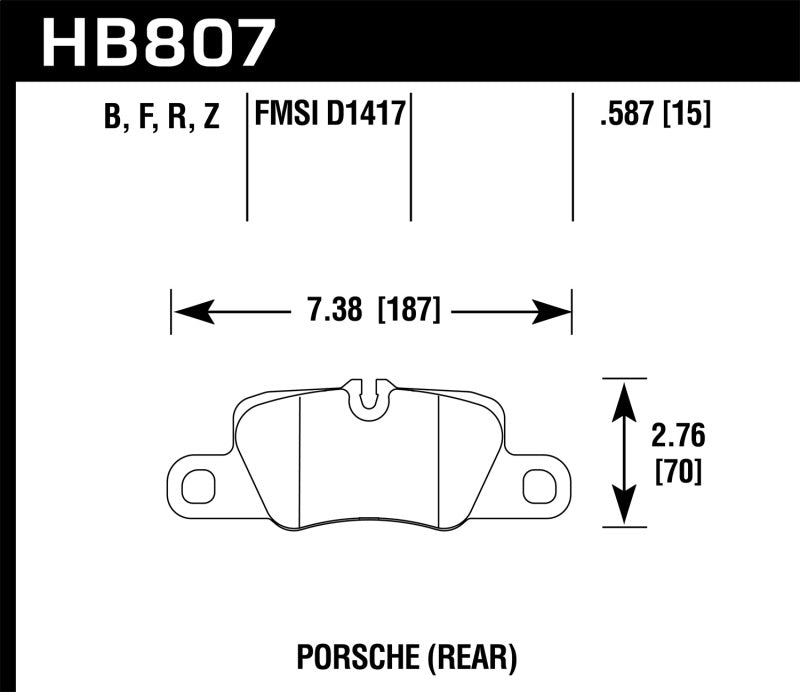 Load image into Gallery viewer, Hawk 2014 Porsche 911 HPS 5.0 Rear Brake Pads
