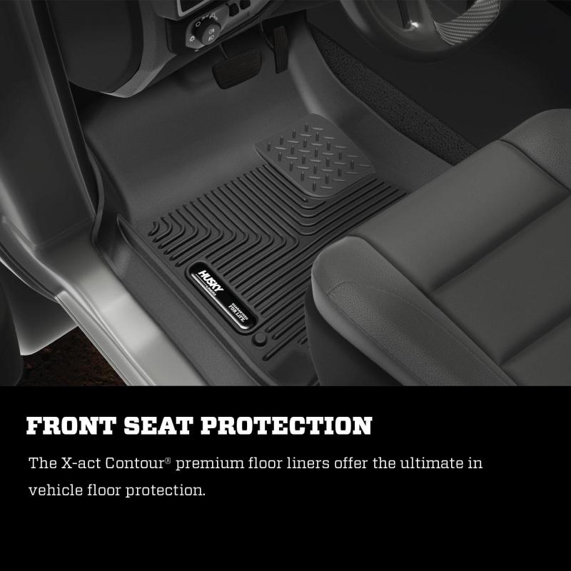 Load image into Gallery viewer, Husky Liners 09-14 Dodge Ram/Ram Quad Cab X-Act Contour Black Front Floor Liners

