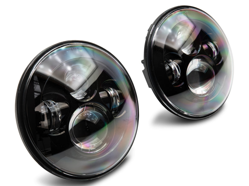 Load image into Gallery viewer, Raxiom 97-18 Jeep Wrangler TJ/JK Axial Series LED Daymaker Headlights- Black Housing (Clear Lens)
