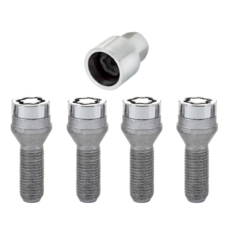 Load image into Gallery viewer, McGard Wheel Lock Bolt Set - 4pk. (Cone Seat) M14X1.5 / 19mm Hex / 31.0mm Shank Length - Chrome
