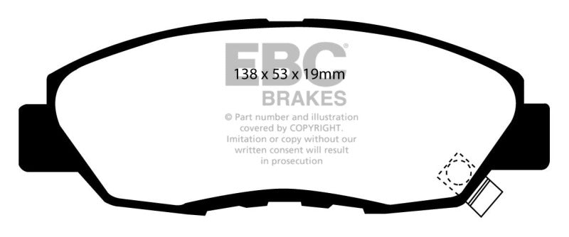 Load image into Gallery viewer, EBC 97 Acura CL 2.2 Redstuff Front Brake Pads
