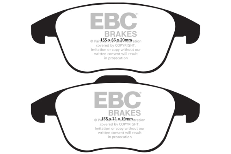 Load image into Gallery viewer, EBC 15 and up Audi Q3 2.0 Turbo Yellowstuff Front Brake Pads
