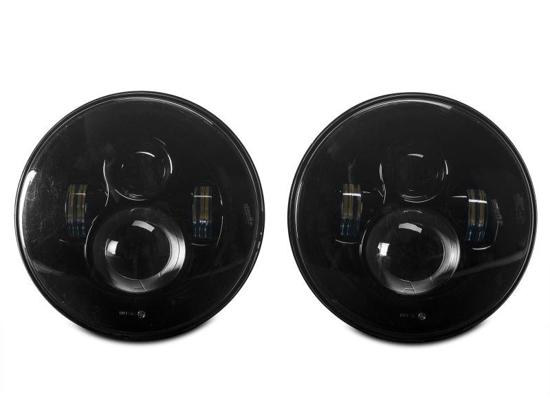 Load image into Gallery viewer, Raxiom 97-18 Jeep Wrangler TJ/JK Axial Series LED Daymaker Headlights- Black Housing (Clear Lens)
