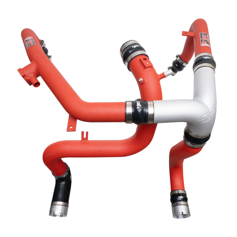 Load image into Gallery viewer, Injen 21-23 Ford Bronco 2.7L V6 (TT) EcoBoost SES Intercooler Pipes - Wrinkle Red
