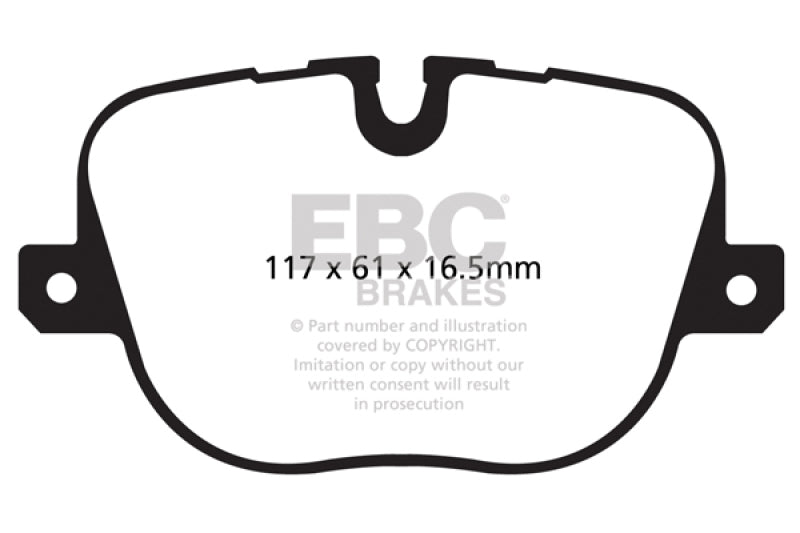 Load image into Gallery viewer, EBC 10-12 Land Rover Range Rover 5.0 Supercharged Greenstuff Rear Brake Pads
