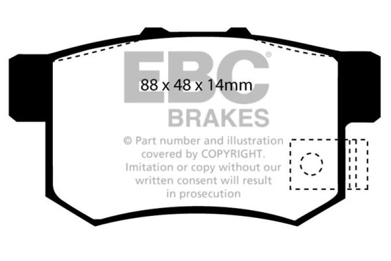 Load image into Gallery viewer, EBC 01-03 Acura CL 3.2 Redstuff Rear Brake Pads
