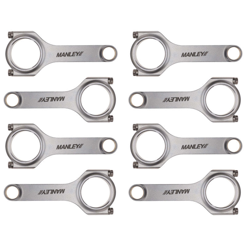 Load image into Gallery viewer, Manley Chevy Small Block LS Series 6.125in H Beam Connecting Rod Set

