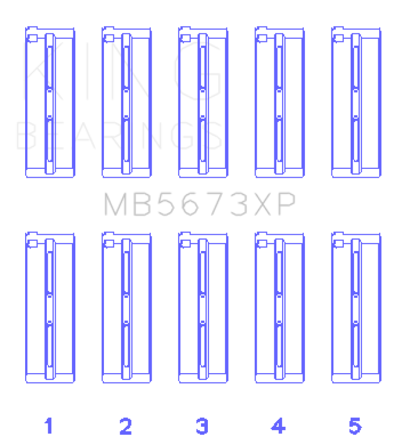 Load image into Gallery viewer, King Honda F20C/F22C 16v (Size STD) Performance Main Bearing Set
