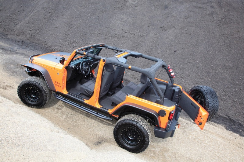 Load image into Gallery viewer, BedRug 07-16 Jeep JK Unlimited 4Dr Front 4pc BedTred Floor Kit (Incl Heat Shields)
