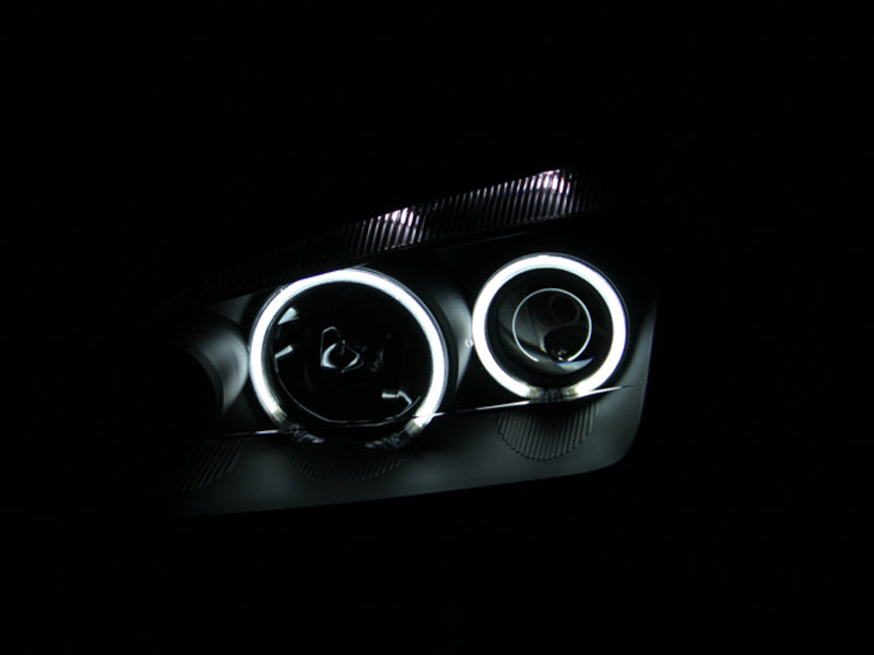 Load image into Gallery viewer, ANZO 2005-2007 Ford Focus Projector Headlights w/ Halo Black
