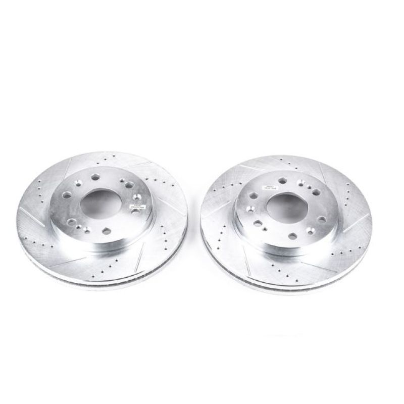 Load image into Gallery viewer, Power Stop 07-19 Cadillac Escalade Front Evolution Drilled &amp; Slotted Rotors - Pair
