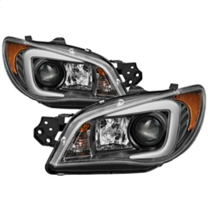 Load image into Gallery viewer, Spyder Subaru WRX 06-07 Projector Headlights - HID Model Only - Black PRO-YD-SWRX06-HID-LBDRL-BK

