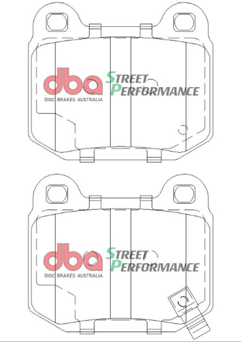 Load image into Gallery viewer, DBA 03-06 EVO / 04-09 STi / 03-07 350Z Track Edition/G35 w/ Brembo SP500 Rear Brake Pads
