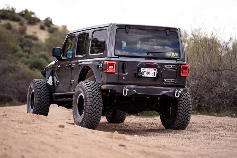 Load image into Gallery viewer, DV8 Offroad 18-22 Jeep Wrangler JL Spare Tire Delete Kit w/Light Mounts
