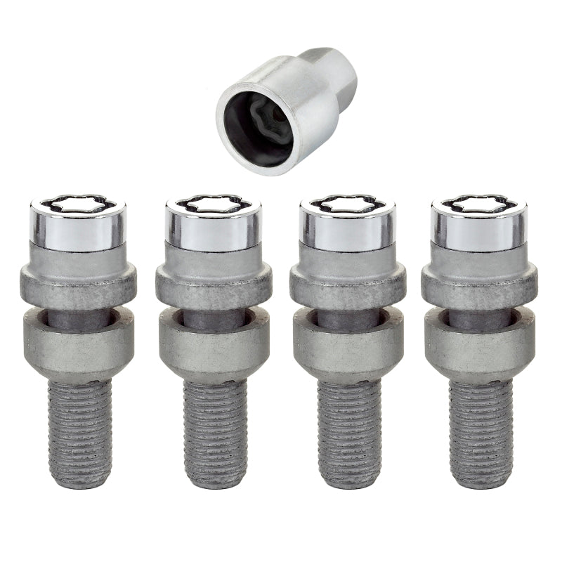 Load image into Gallery viewer, McGard Wheel Lock Bolt Set - 4pk. (Radius Seat) M14X1.5 / 17mm Hex / 28.2mm Shank Length - Chrome
