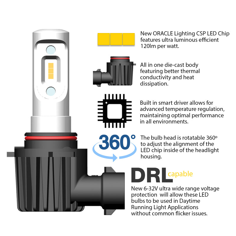 Load image into Gallery viewer, Oracle 9007 - VSeries LED Headlight Bulb Conversion Kit - 6000K
